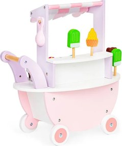 Stand de înghețată din lemn cu accesorii