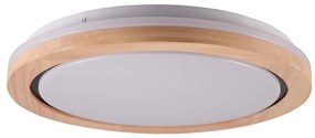Plafonieră LED pentru baie DAREK LED/24W/230V d. 39 cm IP44 stejar