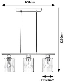 Lustra suspendata design industrial Miroslaw 5078 RX
