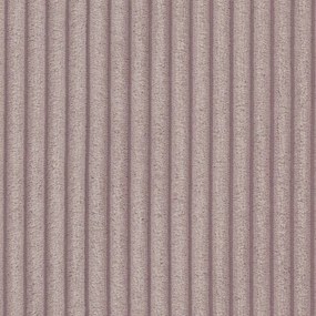 Colțar roz deschis extensibil cu tapițerie din catifea reiată (cu colț variabil) Sara – Ropez