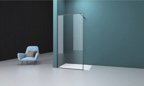 Paravan de dus tip Walk-in negru mat Rune Borr 110x200 cm