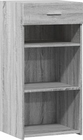 vidaXL Dulap, sonoma gri, 45x42,5x93 cm, lemn prelucrat