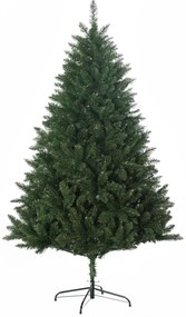 Pom Artificial de Craciun inalt, Decor Pom de Craciun cu 800 de Crengute, Deschidere Automata, Verde, HOMCOM | Aosom Romania