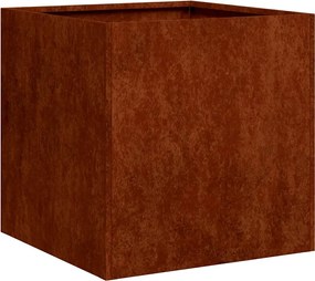 vidaXL Jardinieră Rusty 40x40x40 cm Oțel pentru intemperii