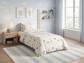 Lenjerie de pat pentru copii din bumbac Renforce LITTLE SAFARI colorata Dimensiune lenjerie de pat: 70 x 90 cm | 140 x 200 cm