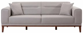 Set Canapea Extensibilă si Fotoliu Liones Tepsili, Crem