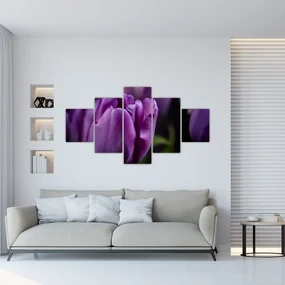 Tablou cu flori de lalele (125x70 cm), în 40 de alte dimensiuni noi