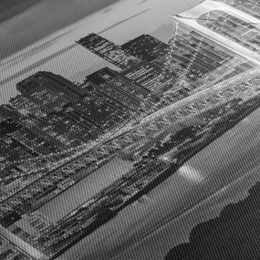 Tablou - Negru și alb oraș mare (120x50 cm)