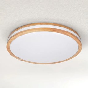 Brilagi-LED Plafonieră dimmabilă MOLINA LED/72W/230V 3000-6500K stejar Ø 78 cm + telecomandă