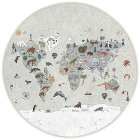 Covor de joacă pentru copii lavabil ø120 cm Big World – Mila Home