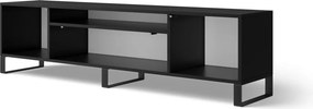 Comodă TV Femur Standing – 200x41x53 cm – Negru