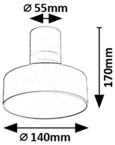Rabalux 71327 - Plafonieră LED OVIDIA, 16 W, 230 V, 3000 K, alb