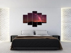 Tablou calea lactee roz (150x105 cm)