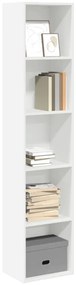 vidaXL Bibliotecă, alb, 40x30x189 cm, lemn prelucrat