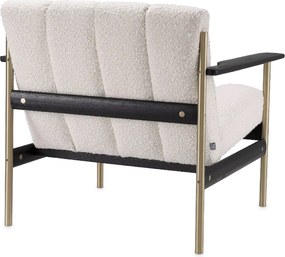 Fotoliu elegant design LUX Elan, Boucle crem