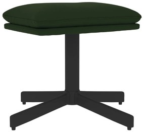 341628 vidaXL Taburet, verde închis, 60x60x36 cm, catifea