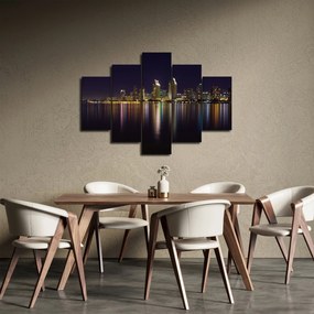 Tablou cu orașul nocturn (150x105 cm)
