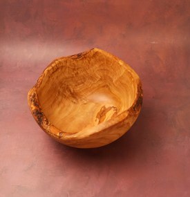 Fructieră sau Salatieră Basilicata din lemn de măslin 23 x 12 cm