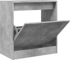 vidaXL Pantofar, gri beton, 60x34x63,5 cm, lemn compozit