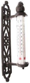 Termometru de perete din fontă Iron bird, în. 27 cm