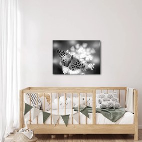 Tablou - Detailu cu fluture care polenizează floare (70x50 cm)