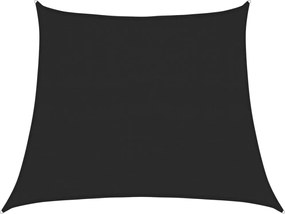vidaXL Pânză parasolar, negru, 3/4x3 m, HDPE, 160 g/m²
