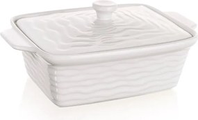 BANQUET Formă dreptunghiulară de copt cu capac CULINARIA White 28 x 18 cm