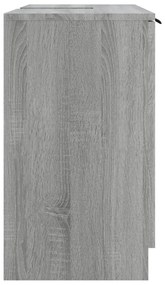 Dulap de baie, sonoma gri, 64,5x33,5x59 cm, lemn prelucrat