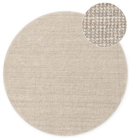 Covor crem rotund din iută ø 160 cm Bouclé Jaipur – Hanse Home