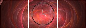 Tabloul modern abstract (cu ceas) (90x30 cm)
