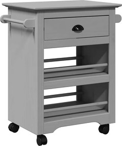 vidaXL Cărucior de bucătărie „BODO” gri 67,5x45x80 cm