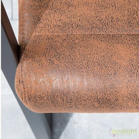 Bancheta design industrial vintage, Imperial 160cm, maro A-38198 VC