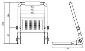 LED Proiector cu suport ADVIVE WORK LED/100W/230V IP65