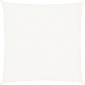 vidaXL Pânză parasolar, alb, 2,5 x 2,5 m, HDPE, 160 g/m²