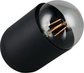 Veioză neagră din metal (înălțime 13,5 cm) Nara – Reality