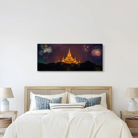 Tablou cu artificii în Asia (120x50 cm)