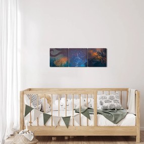 Tablou - Vrăjitorul magicean (cu ceas) (90x30 cm)