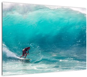Tablou - Surfer în valuri (70x50 cm)