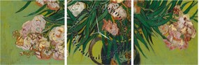 Tablou - Vincent van Gogh, Oleanders, reproducere (cu ceas) (90x30 cm)