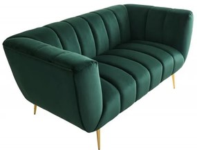 Canapea 2 locuri design elegant Noblesse, verde smarald