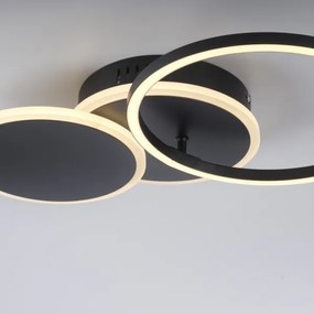 Plafonieră LED SEVENT LED/25,5W/230V negru Leuchten Direkt 14116-18