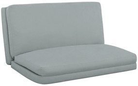 HOMCOM Canapea paresseux șezlong extensibil pliabil în 4 părți, greutate 240 Kg, 137,5 x 85,5 x 74 cm, gri deschis | Aosom Romania