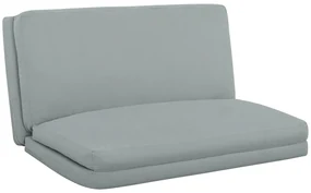 HOMCOM Canapea paresseux șezlong extensibil pliabil în 4 părți, greutate 240 Kg, 137,5 x 85,5 x 74 cm, gri deschis | Aosom Romania