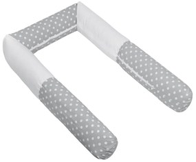 Bellatex Crib Mantinet cilindru Polka dots gri,240 cm