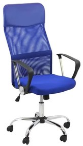 Scaun de birou ergonomic TAZZ Mesh  piele ecologica Albastru