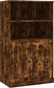 vidaXL Dulap înalt, stejar afumat, 60x35,5x103,5 cm, lemn prelucrat