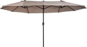 Outsunny umbrele de gradina umbrela dubla 4.6m gradina piscina | Aosom Romania