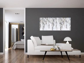 Tablou - Crenguțe de salcie cu fluturi (120x50 cm)