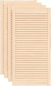 vidaXL Uși de dulap design lambriu 4 buc. 99,3x49,4 cm lemn masiv pin