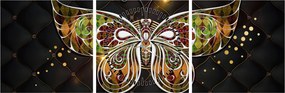Tablou - Fluture magic (cu ceas) (90x30 cm)